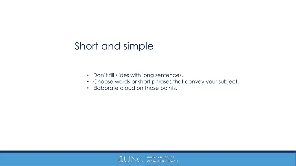 short and simple