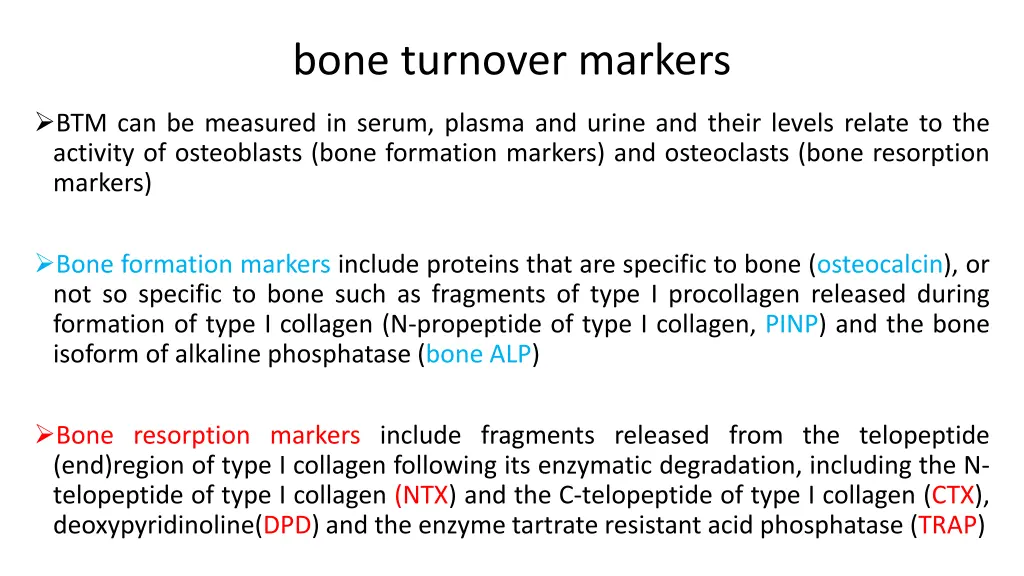 bone turnover markers