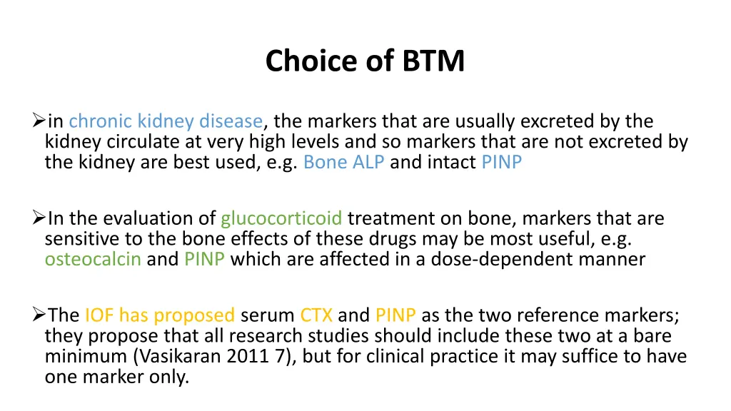 choice of btm