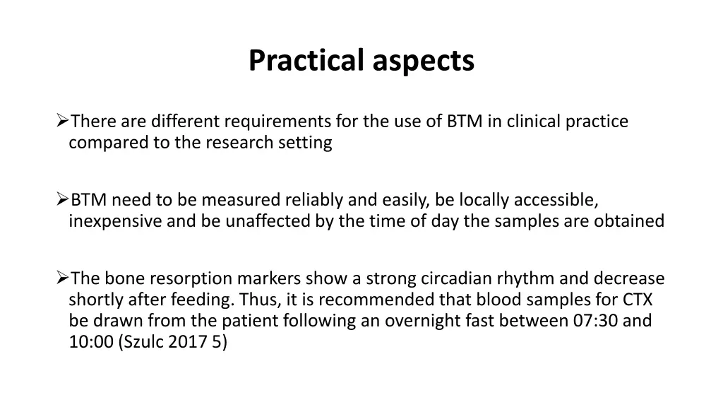 practical aspects