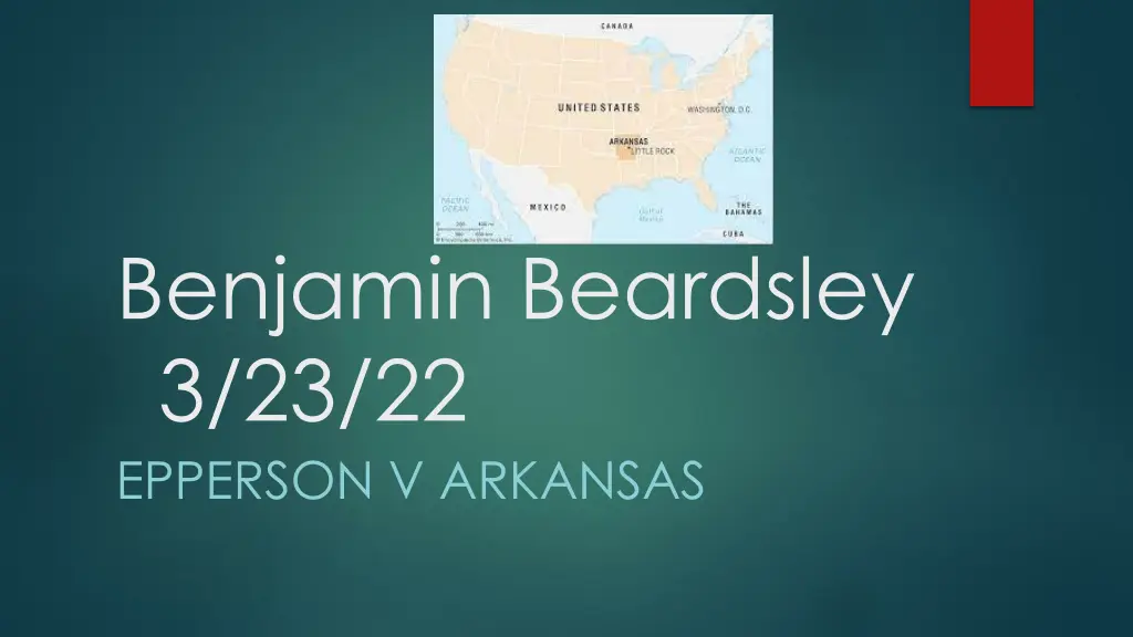 benjamin beardsley 3 23 22 epperson v arkansas