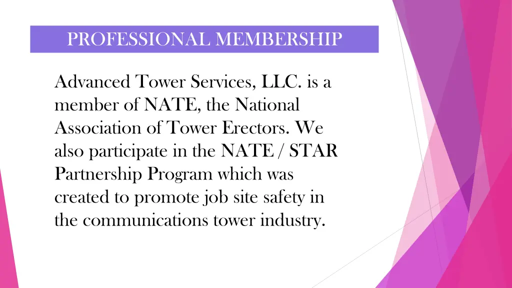 professional membership