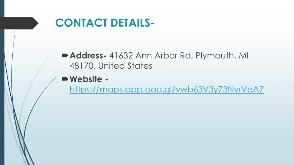 contact details