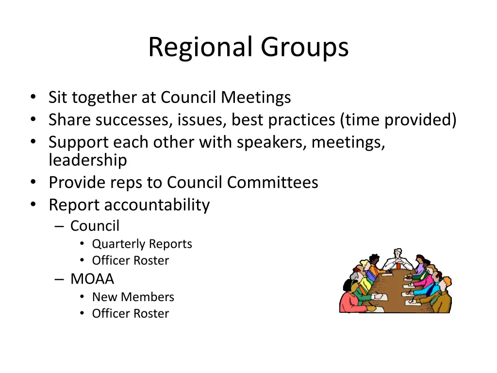 regional groups