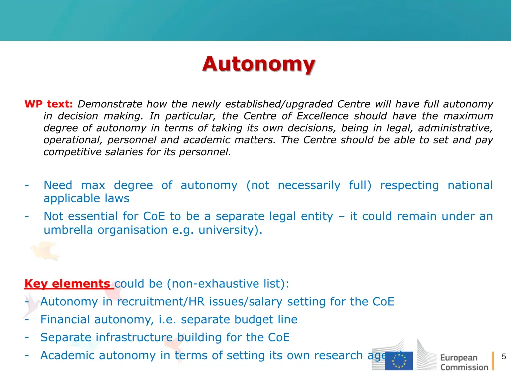 autonomy