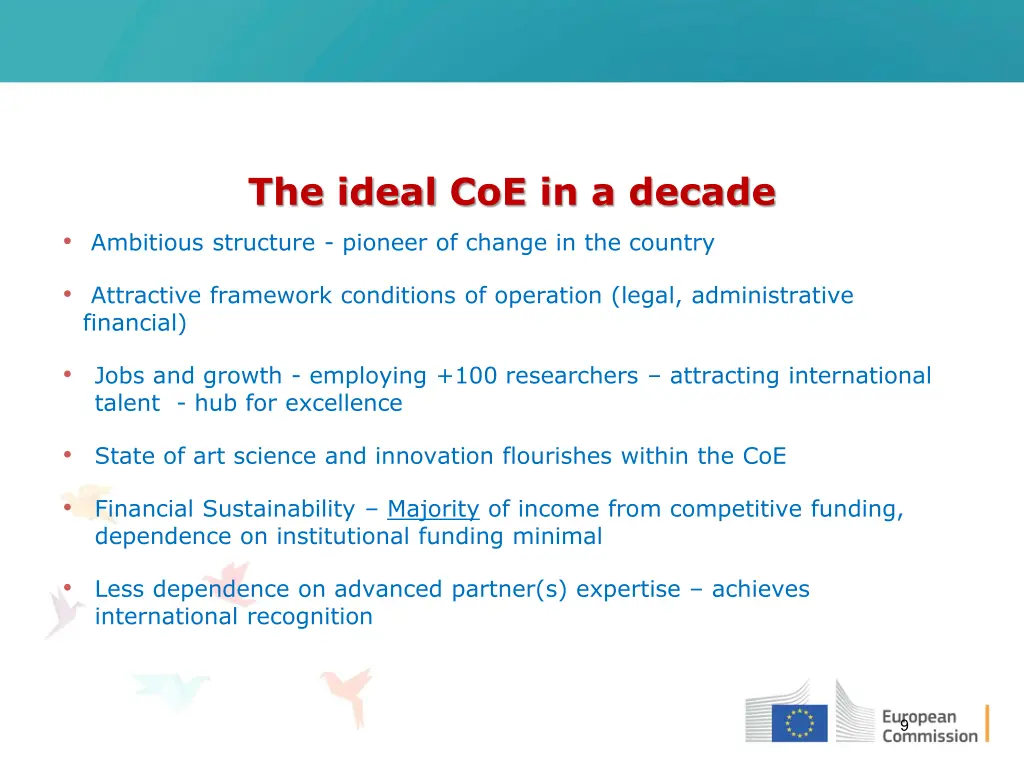 the ideal coe in a decade ambitious structure