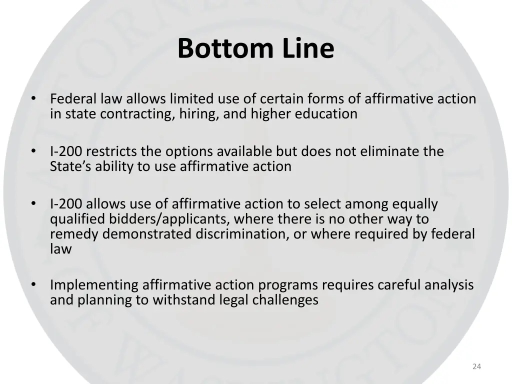 bottom line