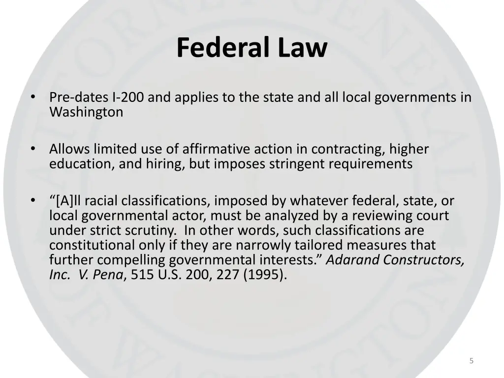 federal law