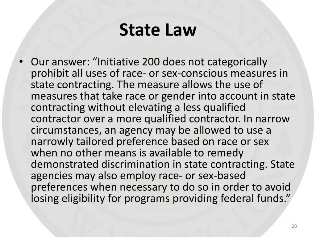 state law 6