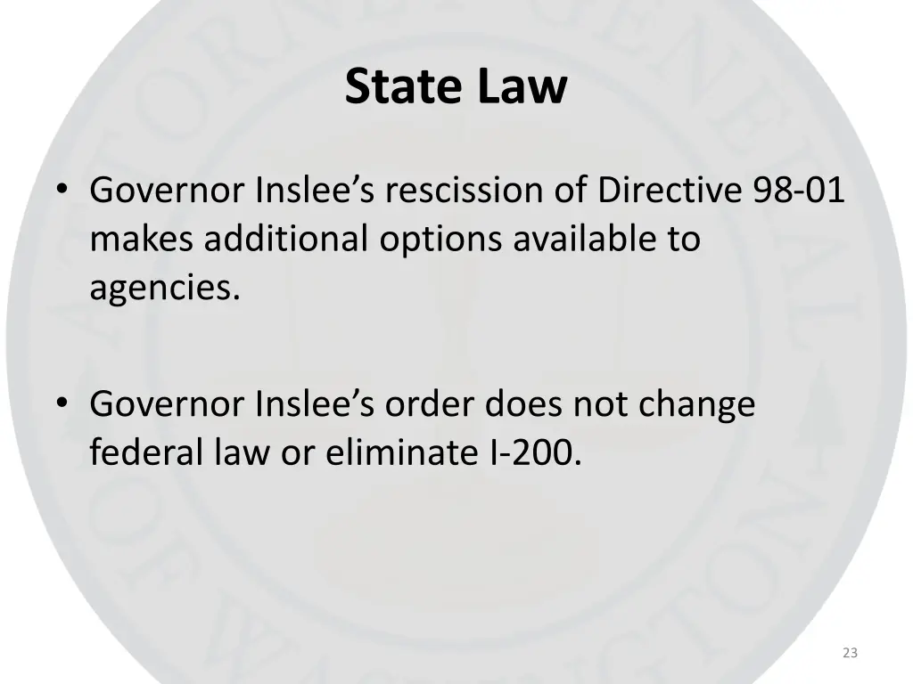 state law 9