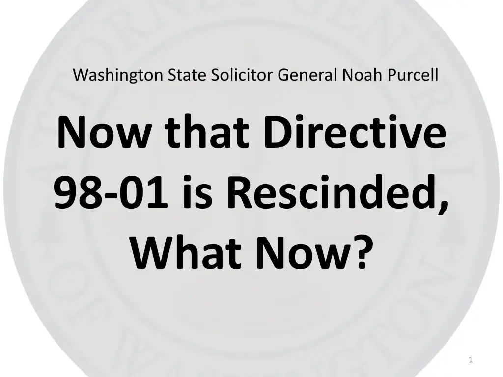 washington state solicitor general noah purcell