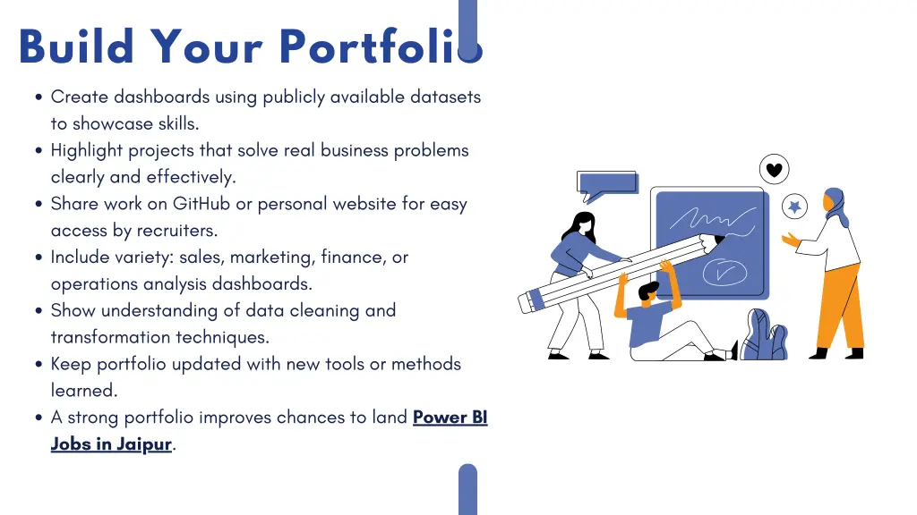 build your portfolio create dashboards using