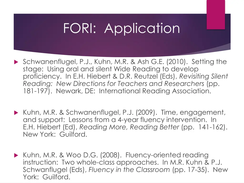 fori application