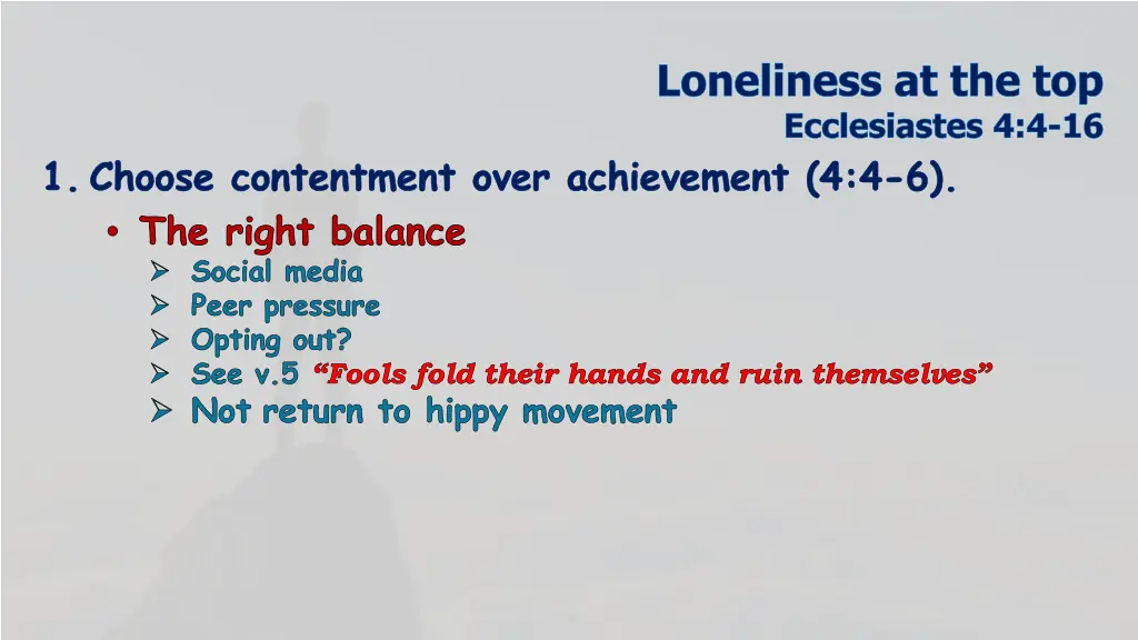 loneliness at the top ecclesiastes 4 4 16 10