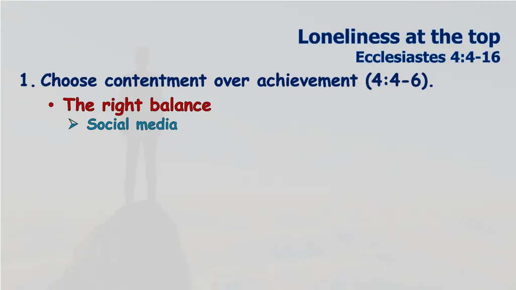 loneliness at the top ecclesiastes 4 4 16 6