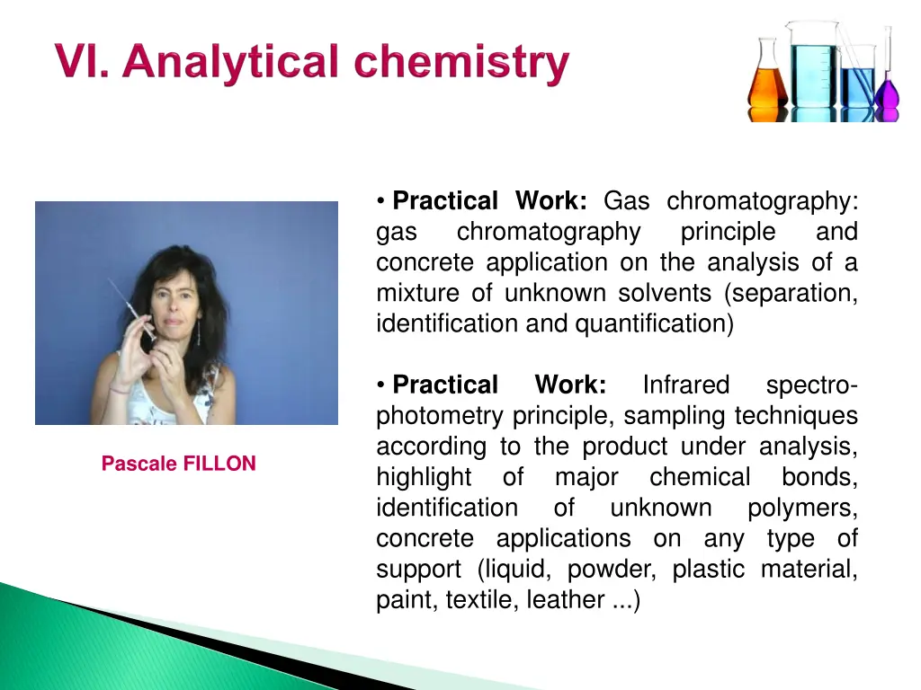 practical work gas chromatography
