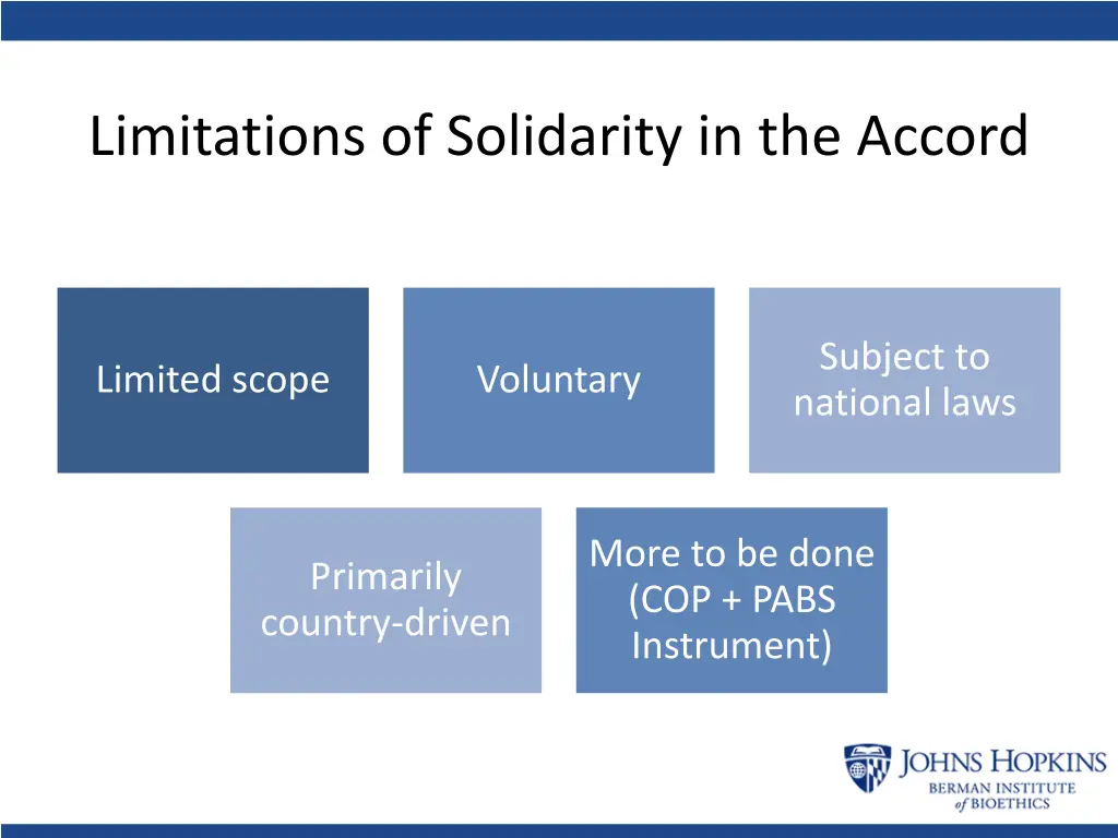 limitations of solidarity in the accord