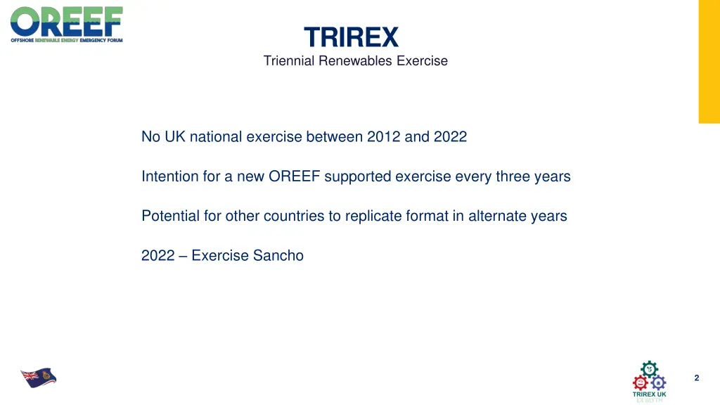 trirex triennial renewables exercise