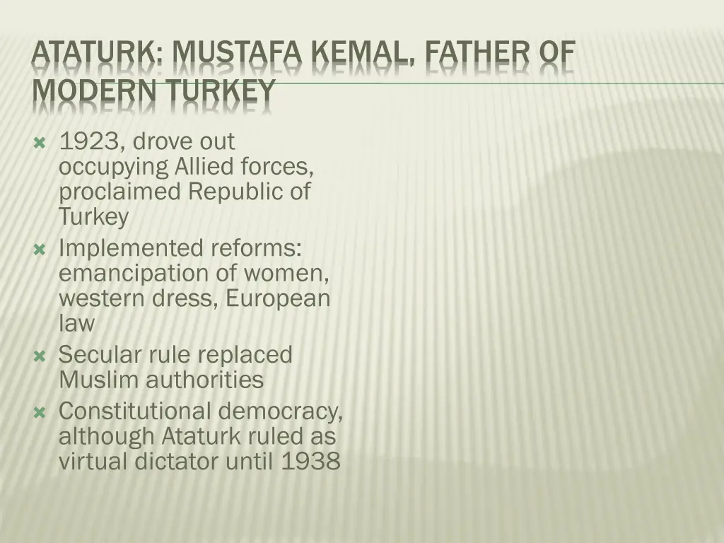 ataturk mustafa kemal father of modern turkey
