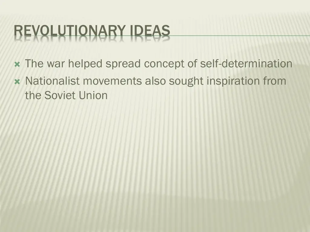 revolutionary ideas
