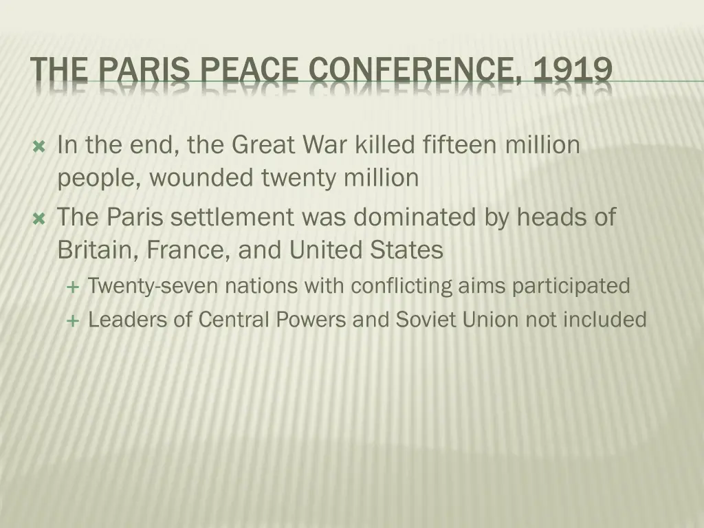 the paris peace conference 1919