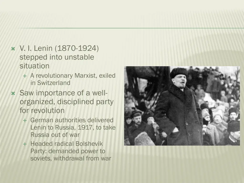 v i lenin 1870 1924 stepped into unstable
