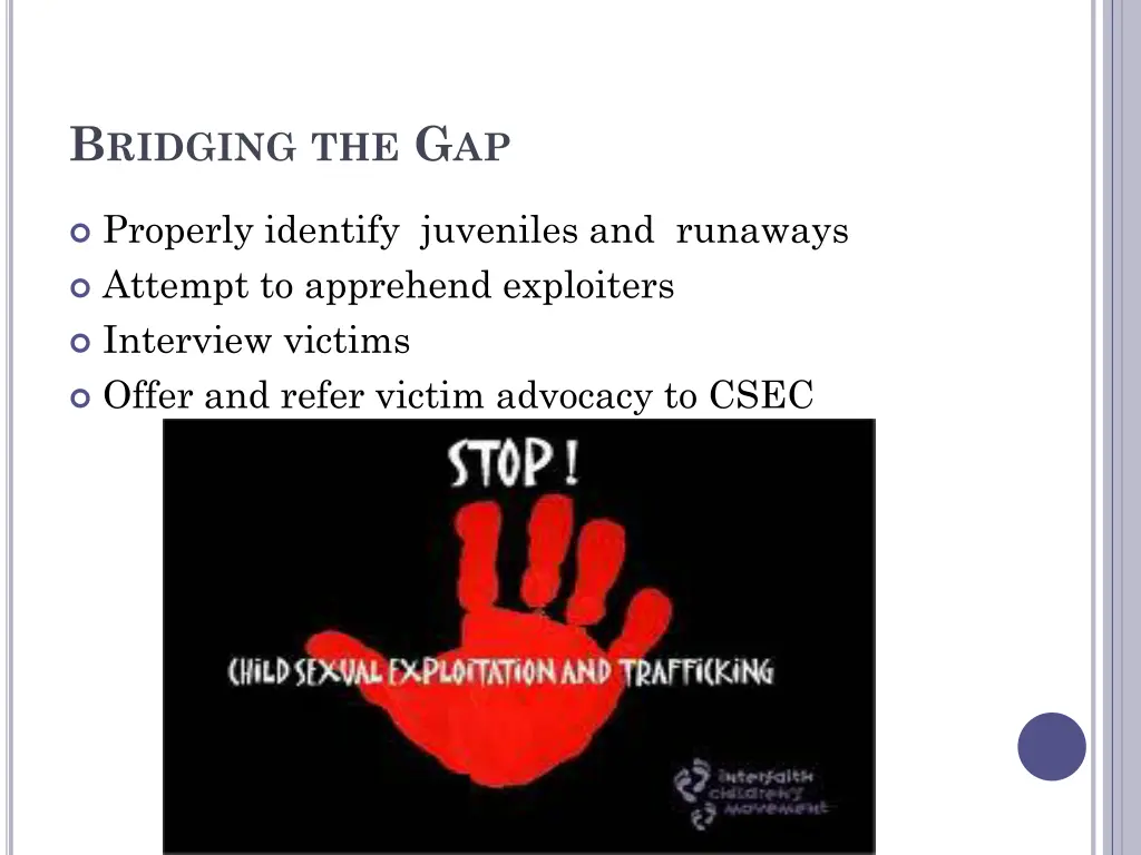 b ridging the g ap 1