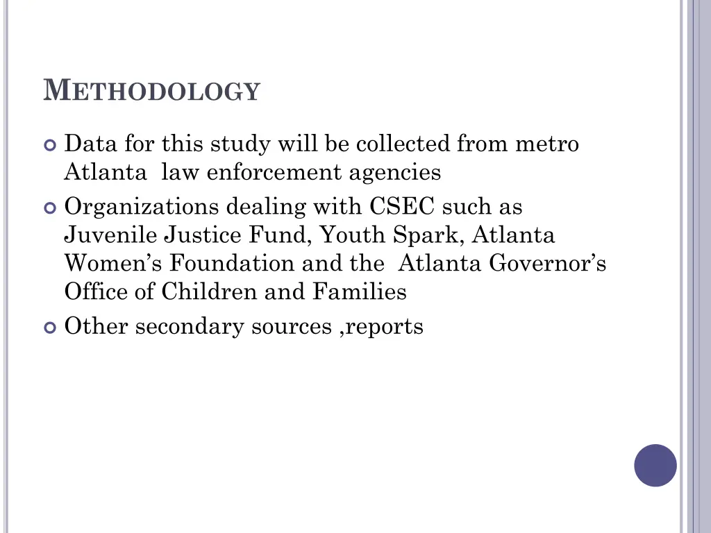 m ethodology