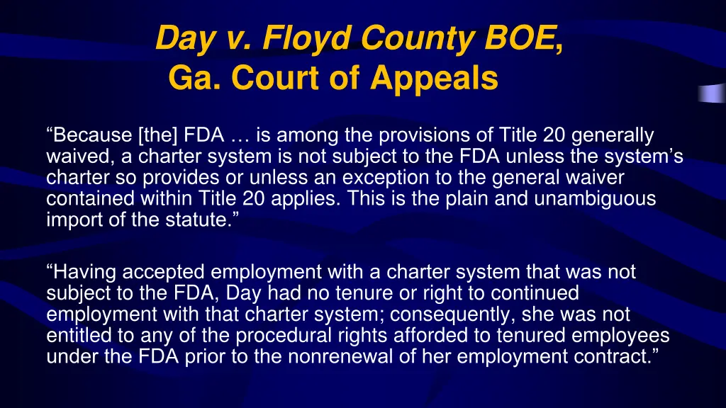 day v floyd county boe ga court of appeals