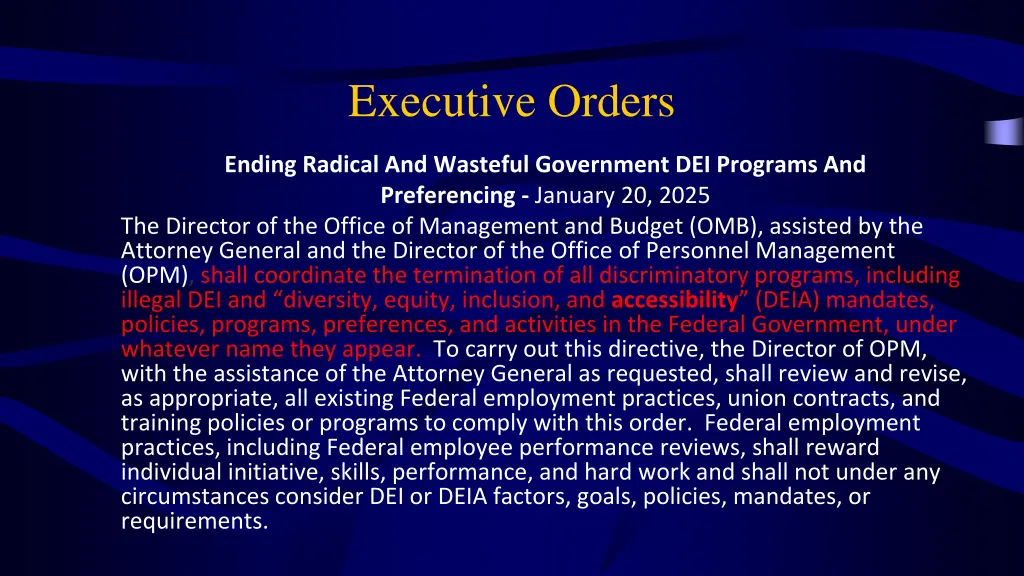 executive orders