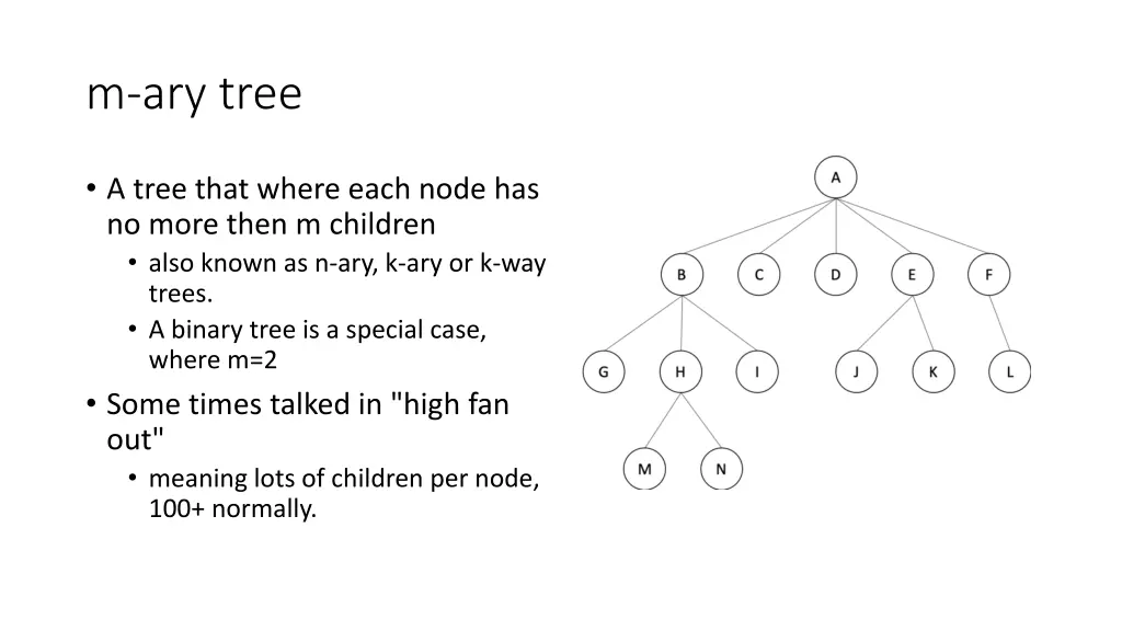m ary tree