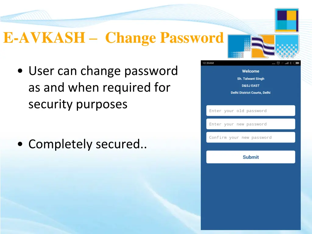 e avkash change password