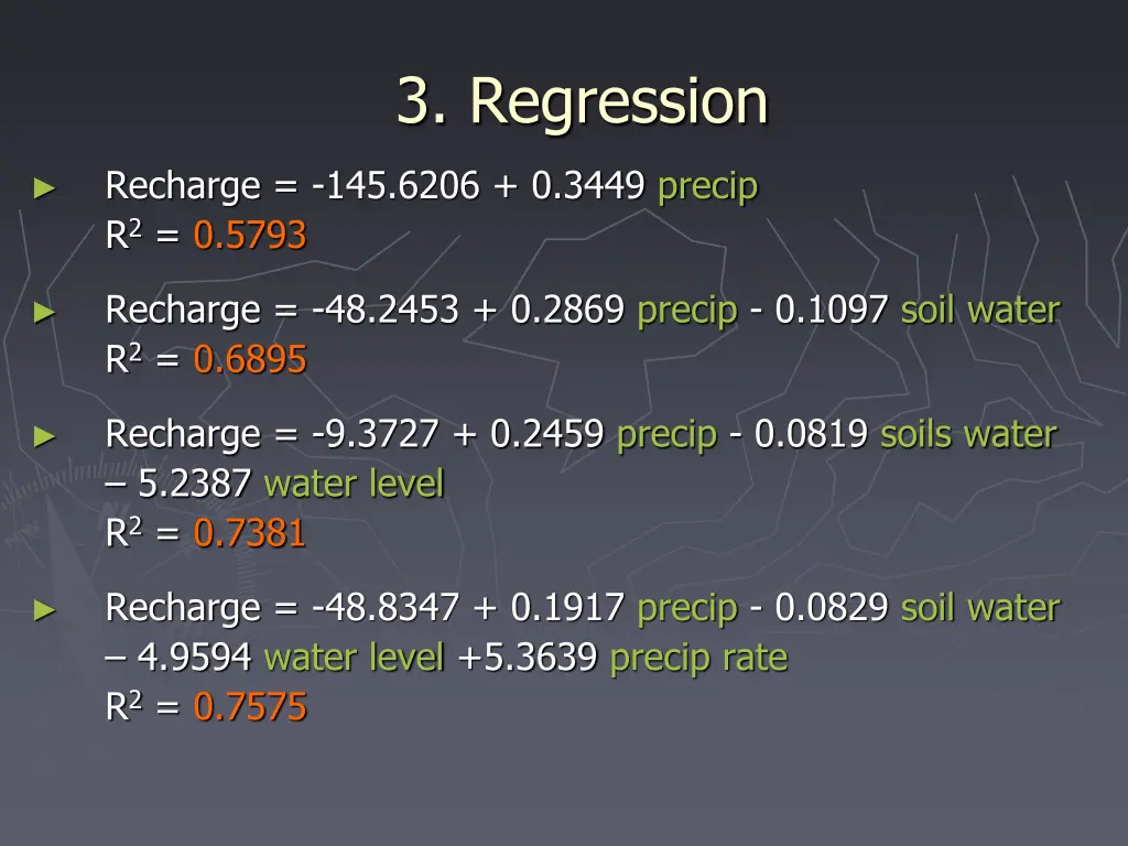 3 regression 1