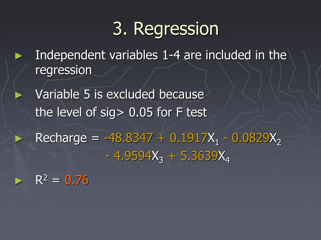 3 regression