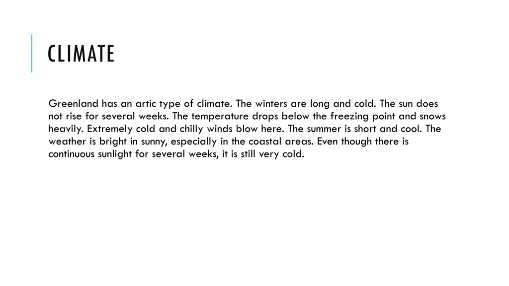 climate