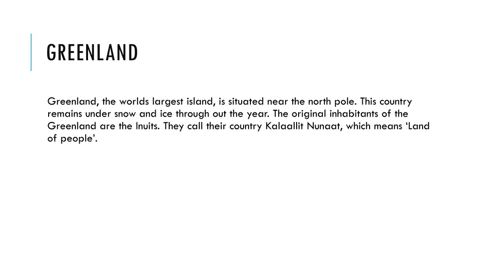 greenland