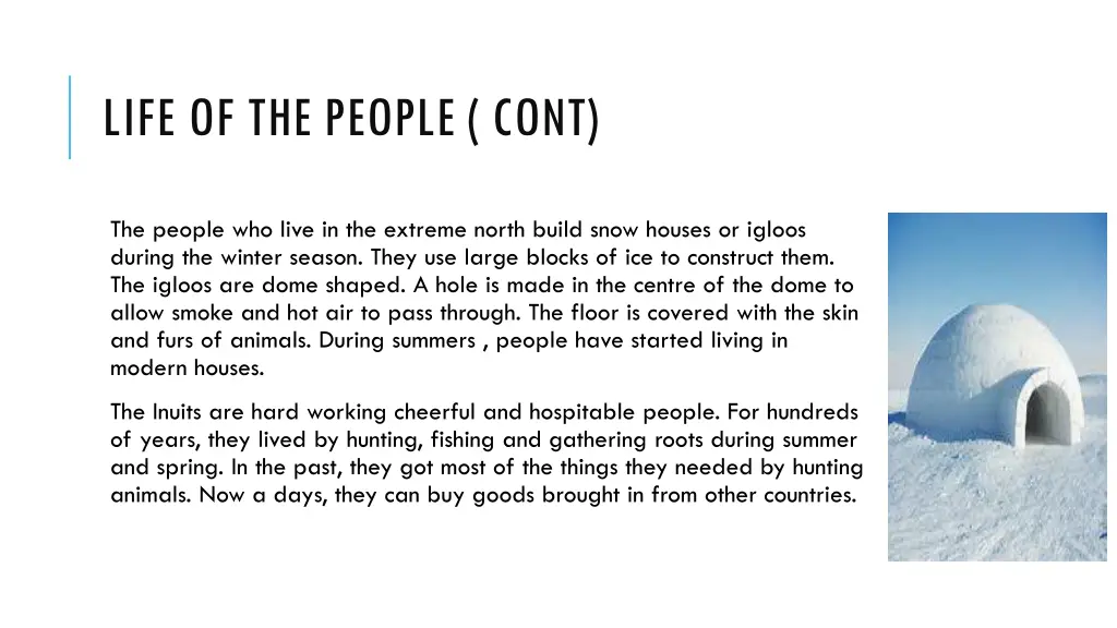 life of the people cont