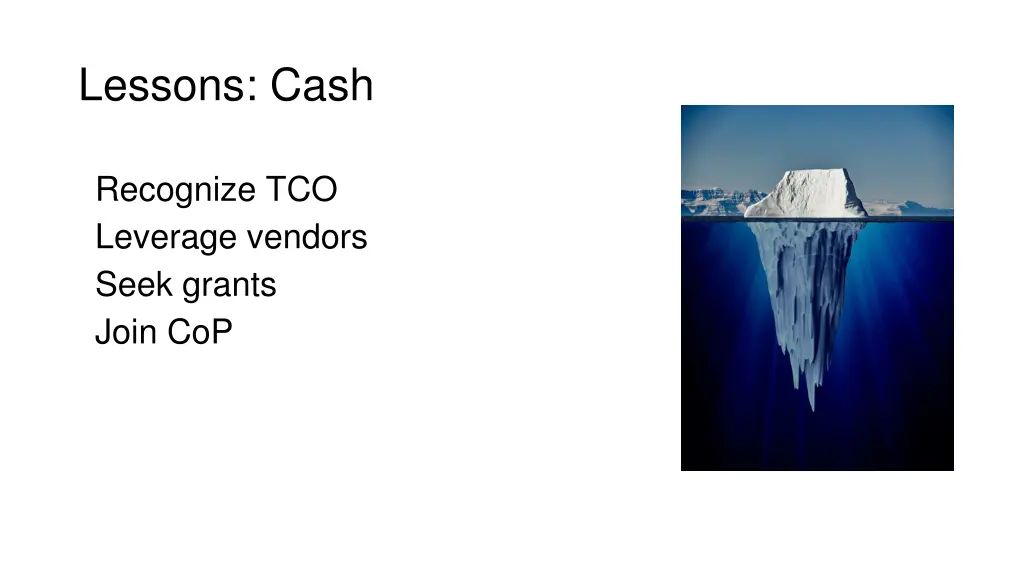 lessons cash