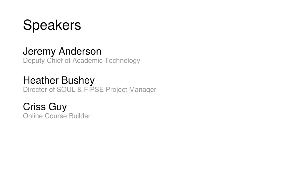 speakers