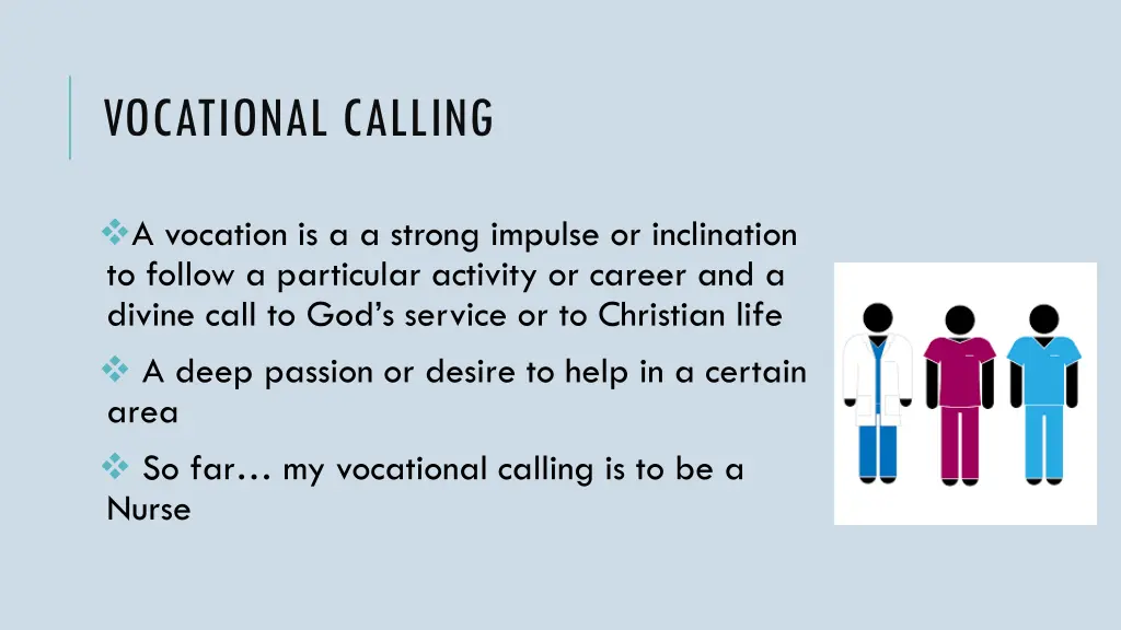 vocational calling