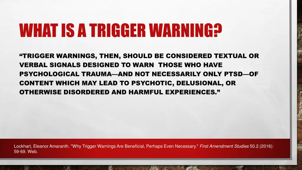 what is a trigger warning