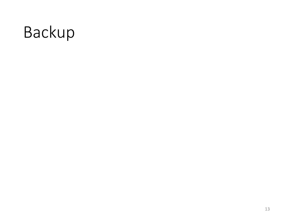 backup