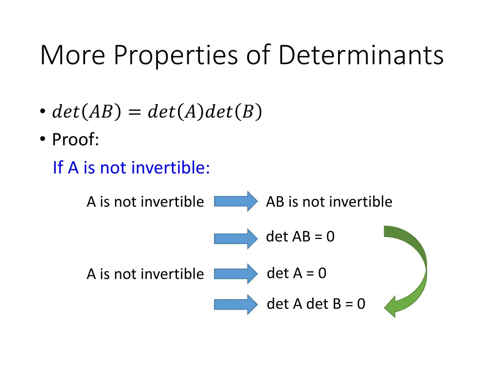 more properties of determinants 1