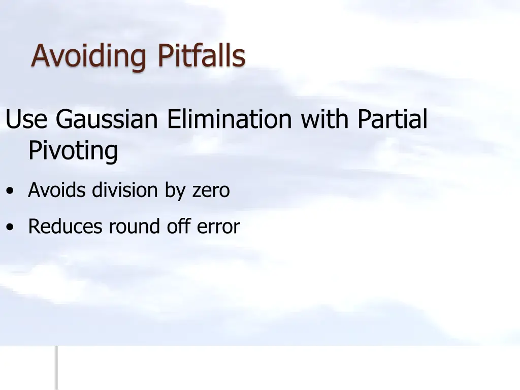 avoiding pitfalls 1