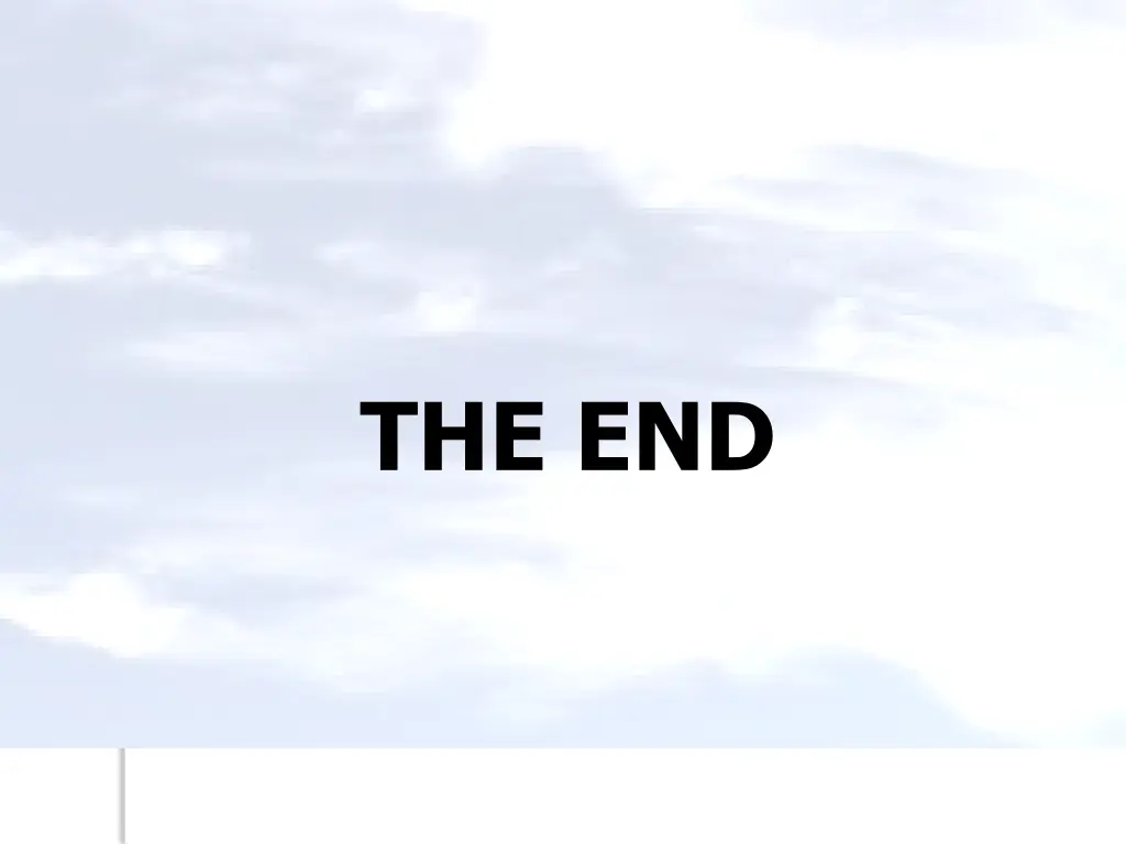 the end