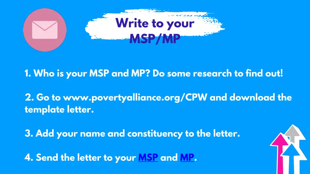 write to your msp mp