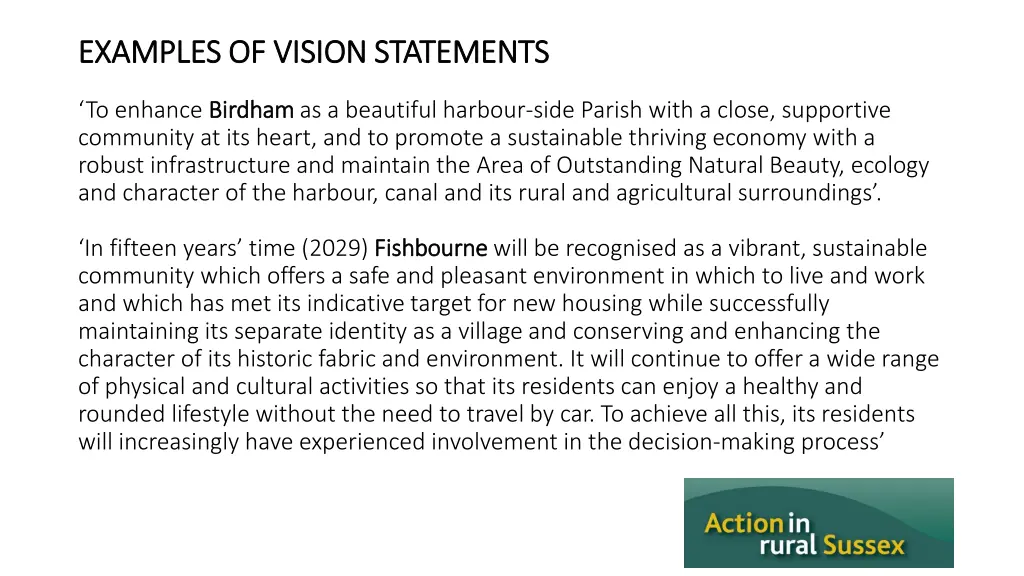 examples of vision statements examples of vision