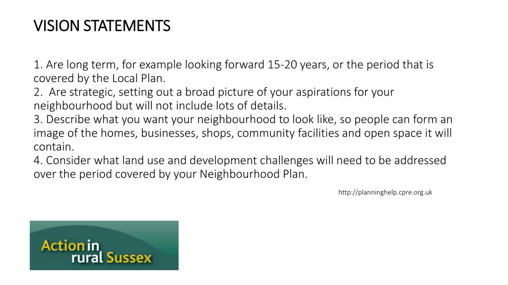 vision statements vision statements