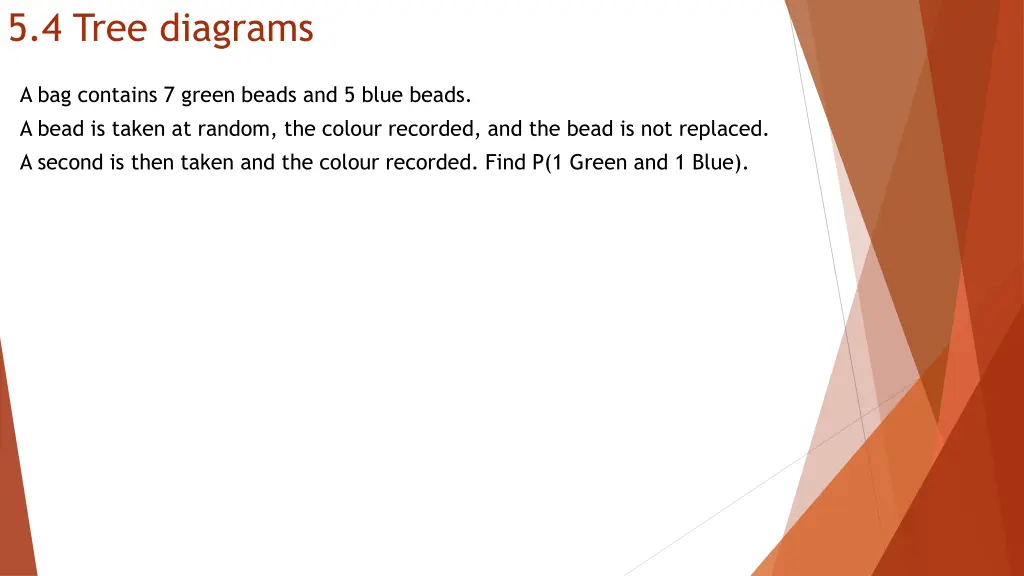 5 4 tree diagrams