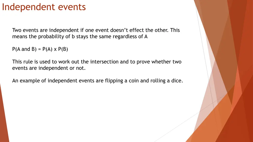 independent events